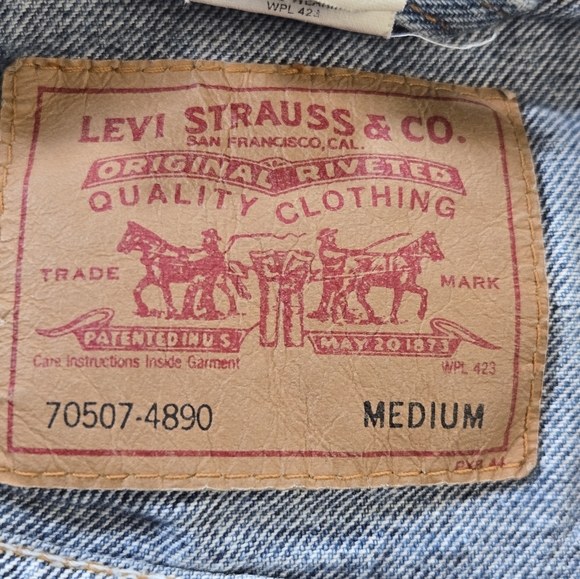 Vintage Levi’s 70507 Type III/3 Denim Trucker Jacket Size M 1992 EUC Retro 90's - Picture 2 of 12